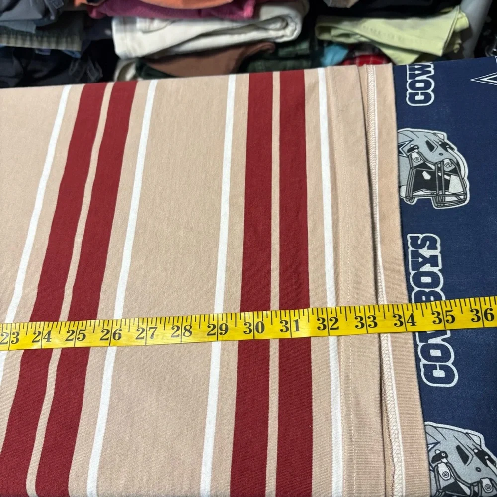 Striped Beige and Red Men's Shirt - Picture 5 of 6